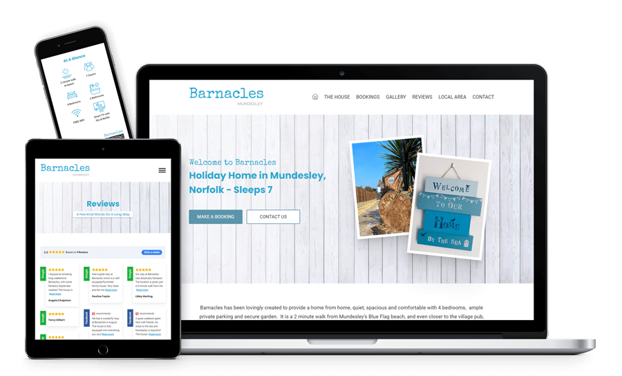 Barnacles Mundesley Web Design